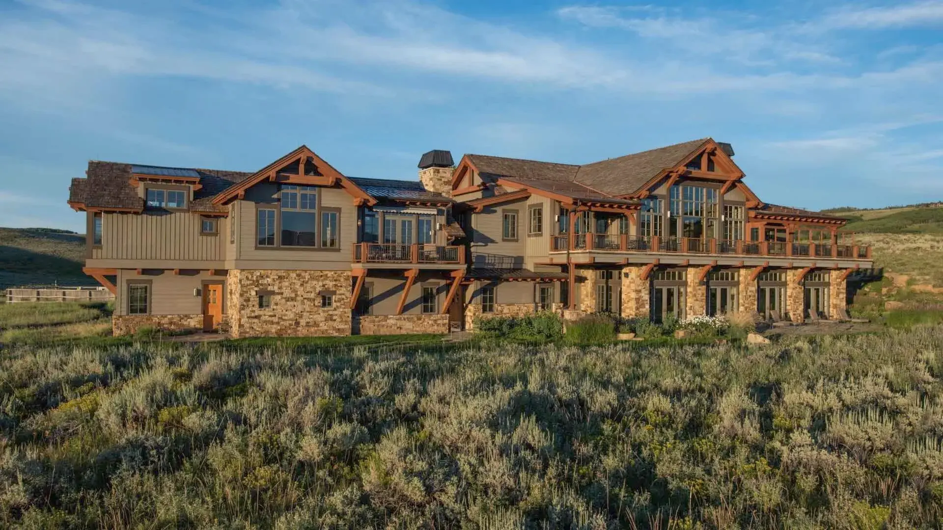 Fondly known as “Domaine des Vaches Perdues,” which is French for “Lost Cows Ranch,” this 15,614sf estate is tucked away on over 35 breathtaking acres of Vail Valley countryside within The Club at Cordillera just five minutes from golf and amenities. Pull