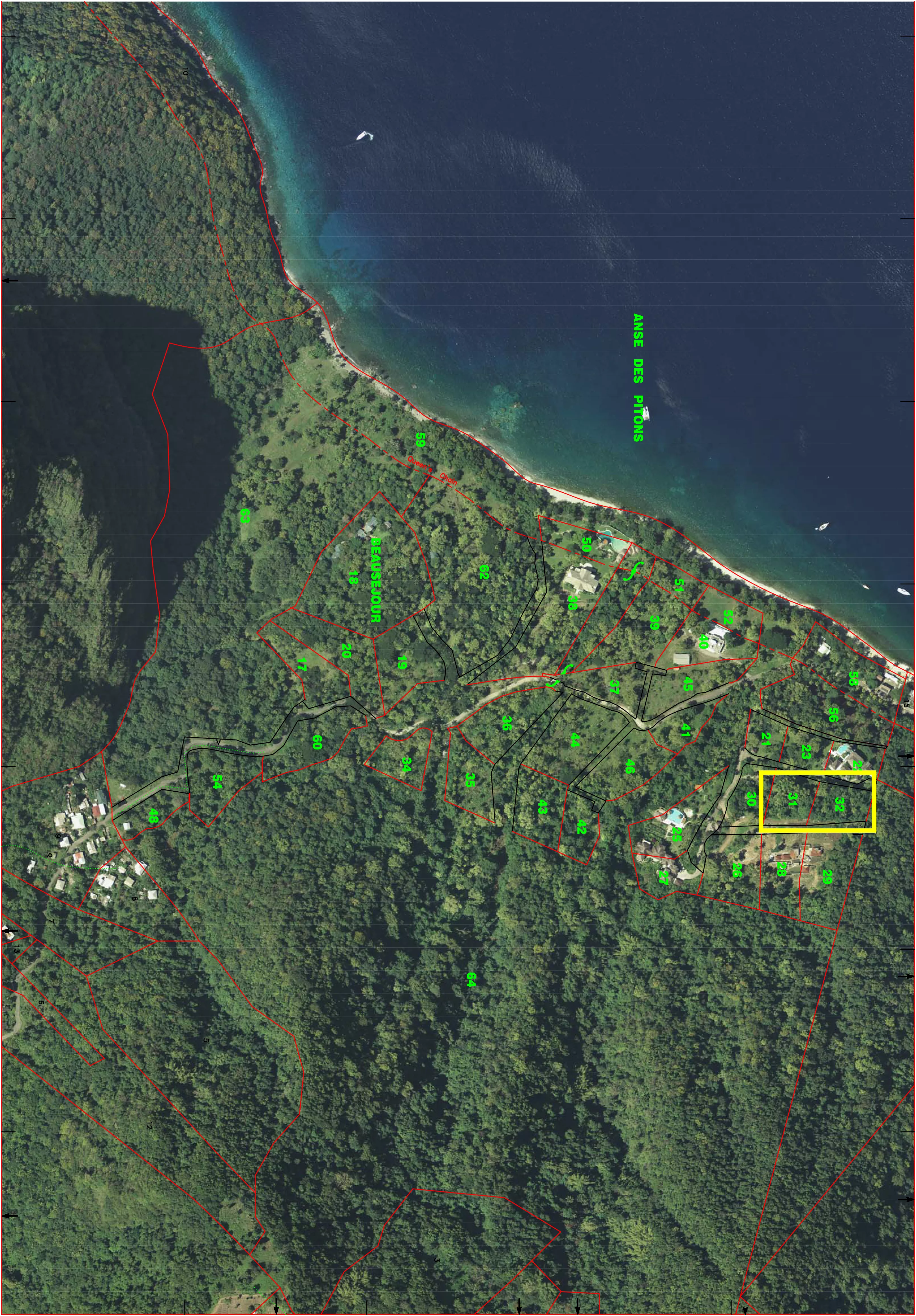 Arc en Ciel, Saint Lucia, Saint Lucia , Caribbean - Aerial_Overlay_qlxba1