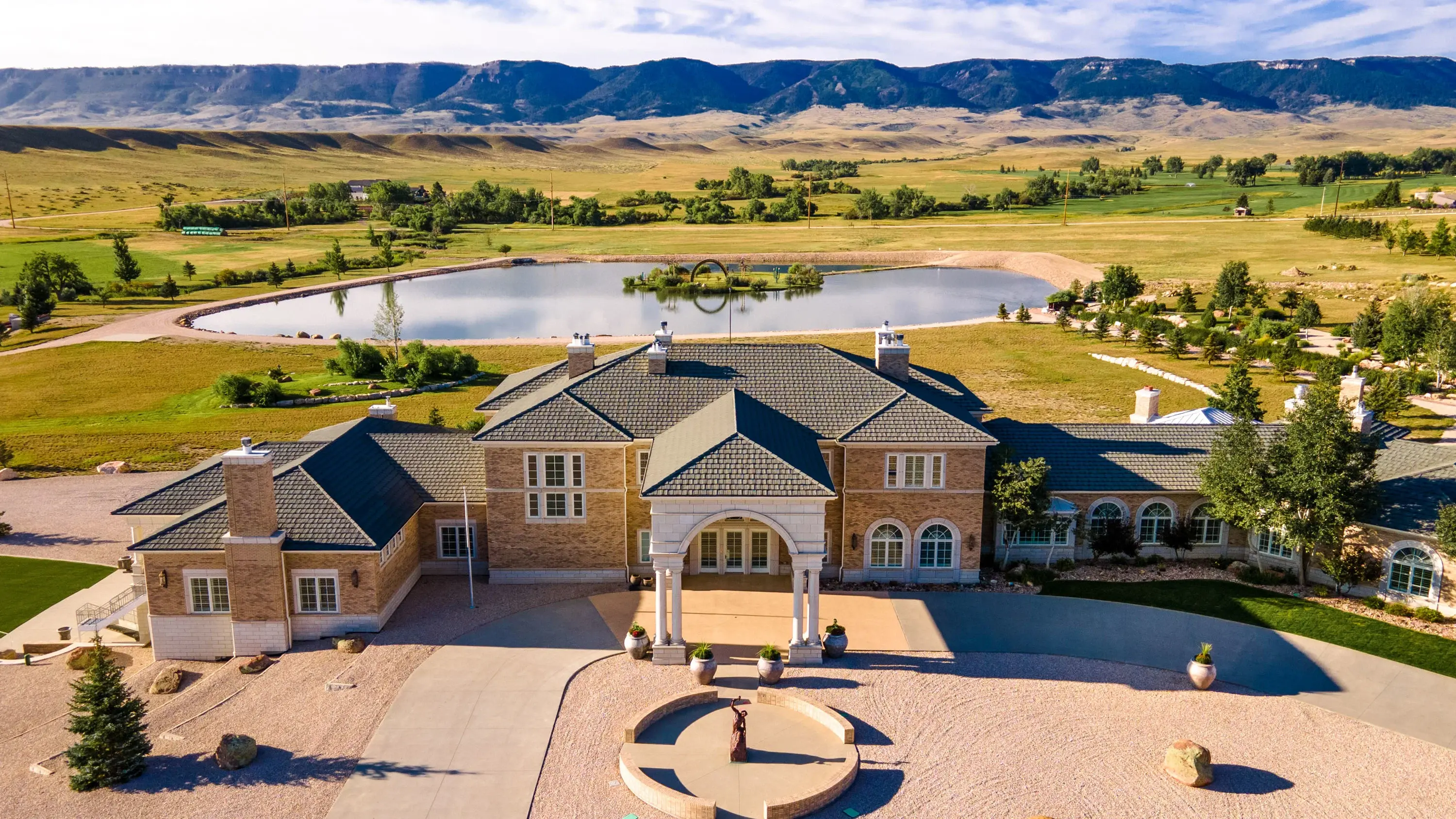 A custom mansion designed for grand-scale entertaining with soaring 25ft ceilings, Casper Mountain views, and easy access to recreation at North Platte River & Hogadon Basin.