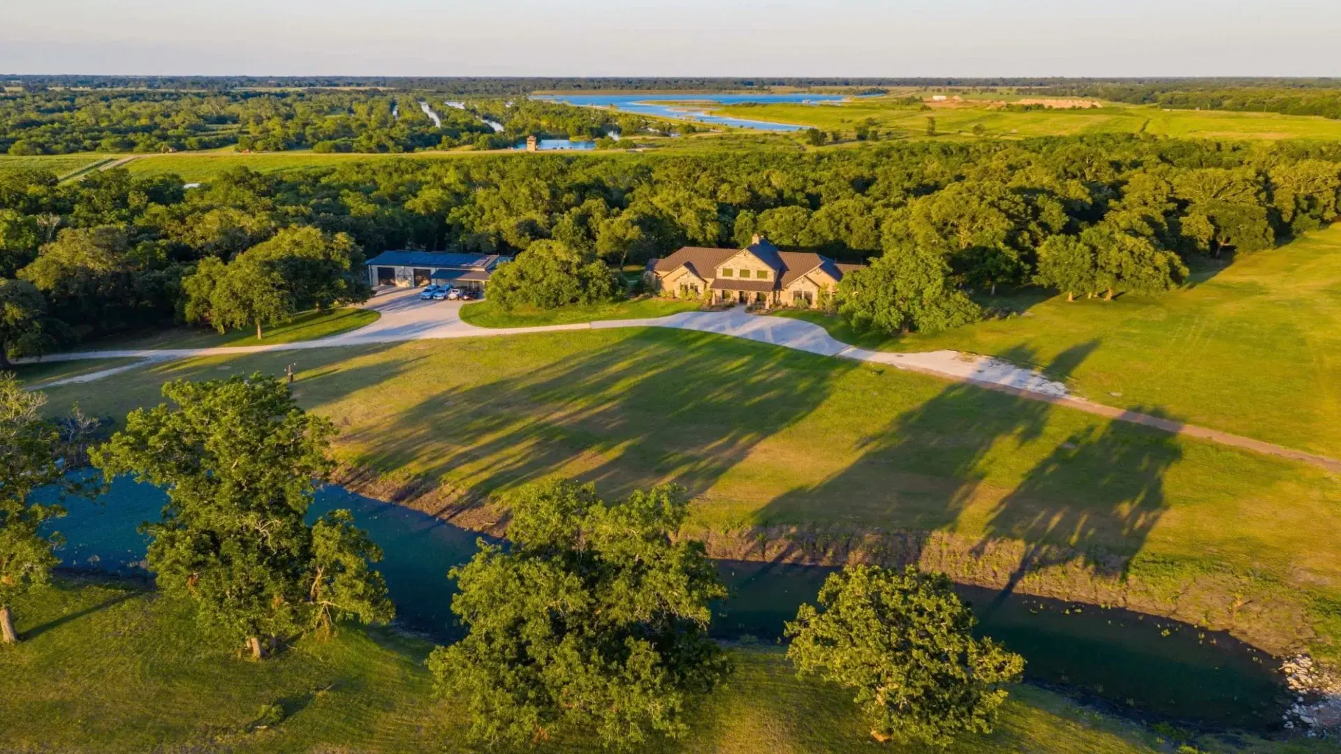 This one-of-a-kind ranch estate, immersed in 413 acres of property is a hunter's paradise, offering 192 acres of finger lakes and a world-record producing herd of Whitetail deer.