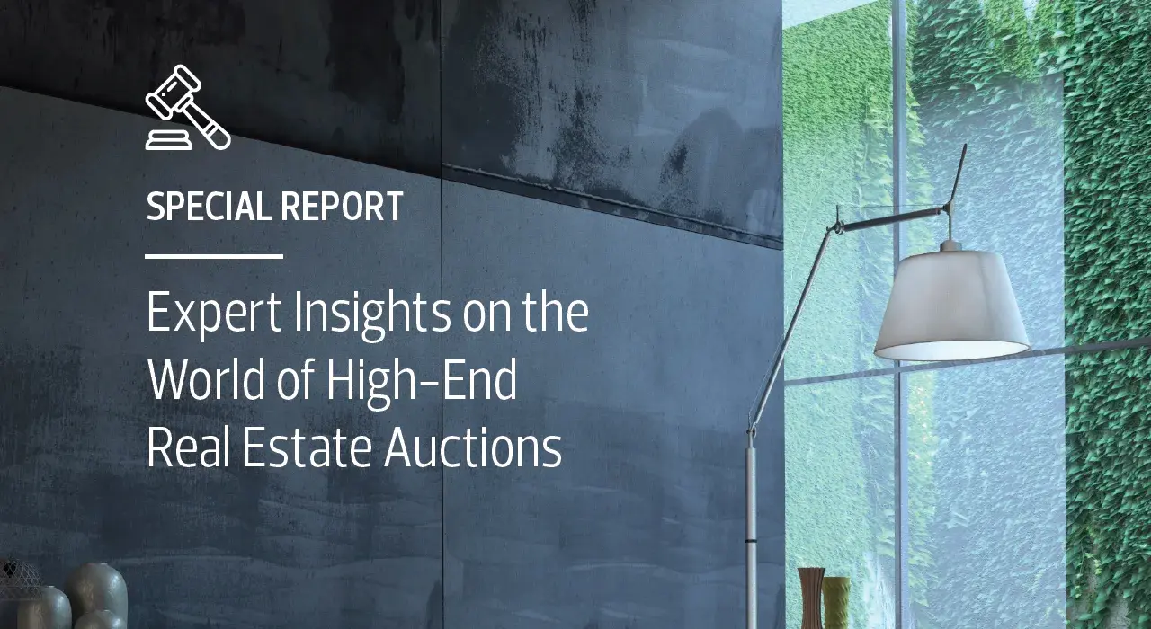 Hero image for We are honored to be a part of Luxury Portfolio International’s newest report on high-end residential auctions.