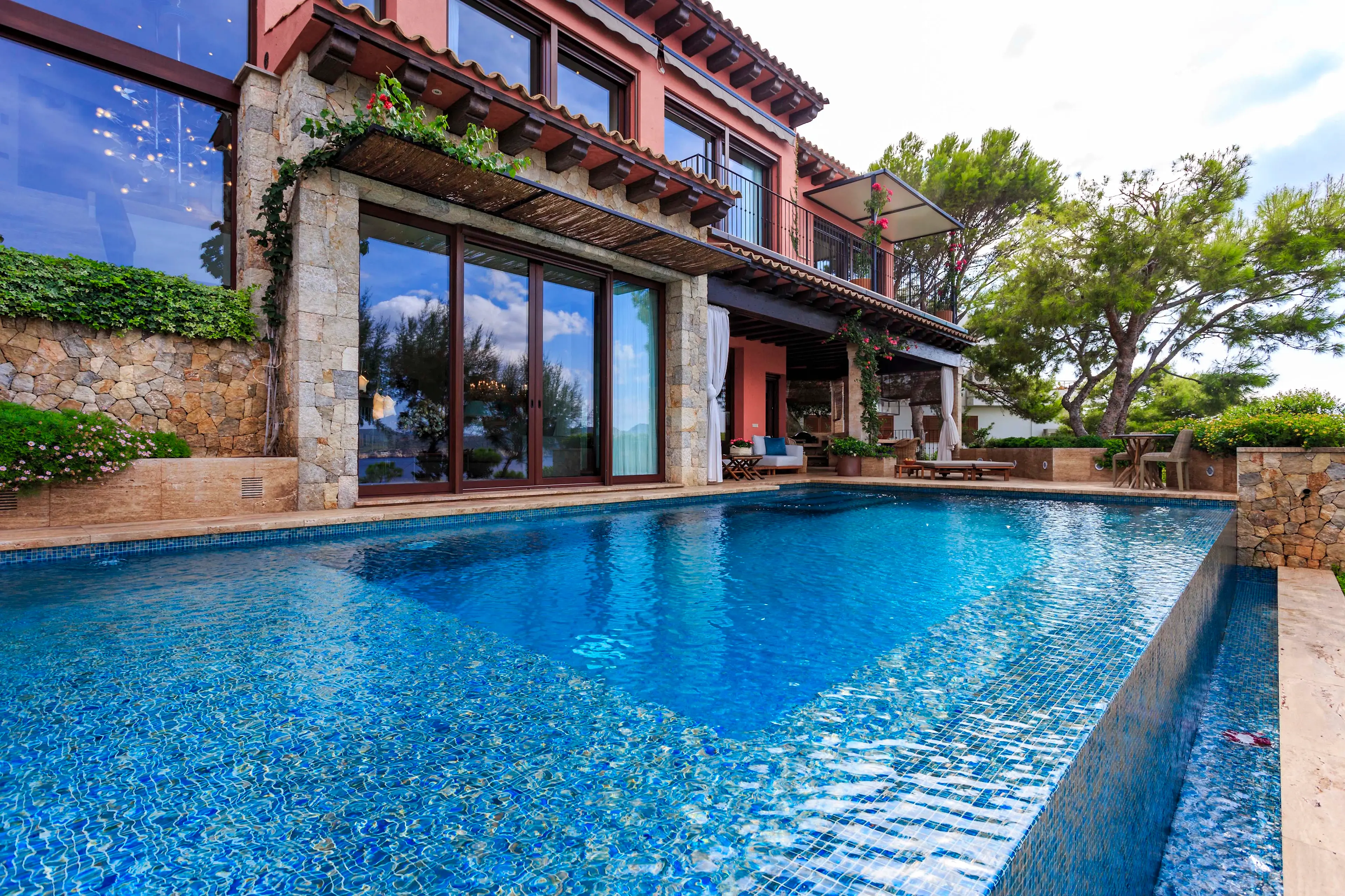 Hero image for Perched on a cliff overlooking Santa Ponsa Bay and the Mediterranean Sea in Mallorca, Spain, Ca’n Zen will auction online.