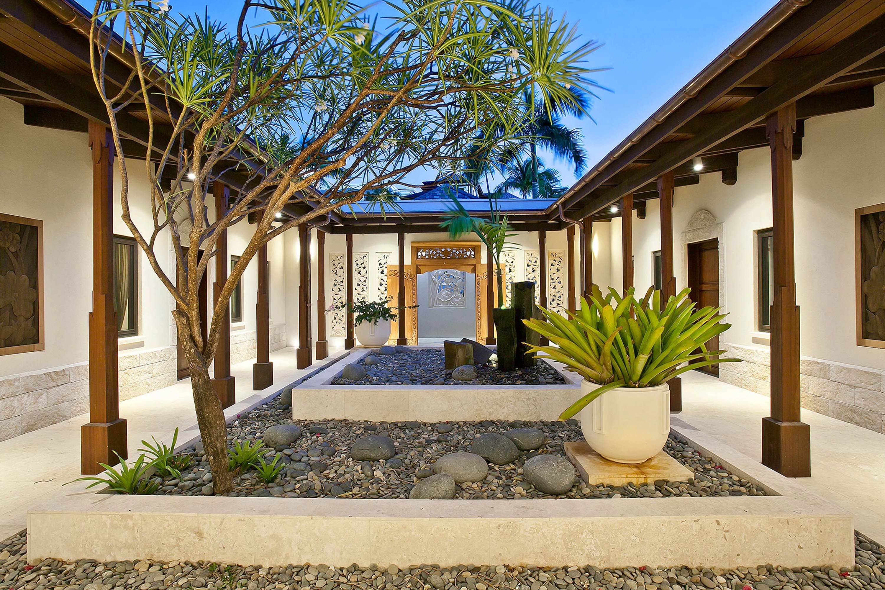 Nevaeh Villa, Long Bay Beach, Long Bay Village , Anguilla - 5_-_CourtyardNight_fnqax6