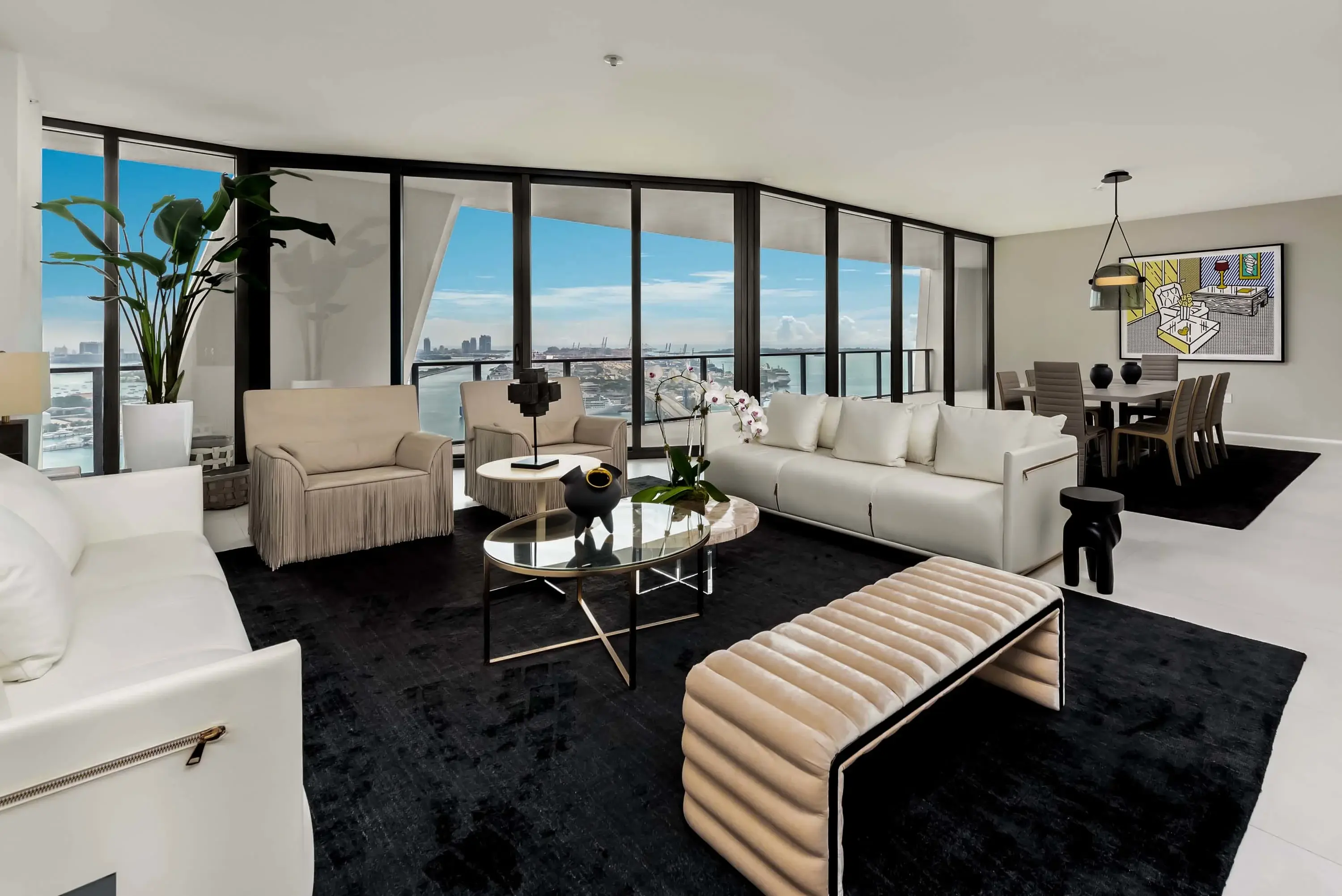 Hero image for Art meets architecture on the 36th floor of the luxurious Zaha Hadid-designed One Thousand Museum.