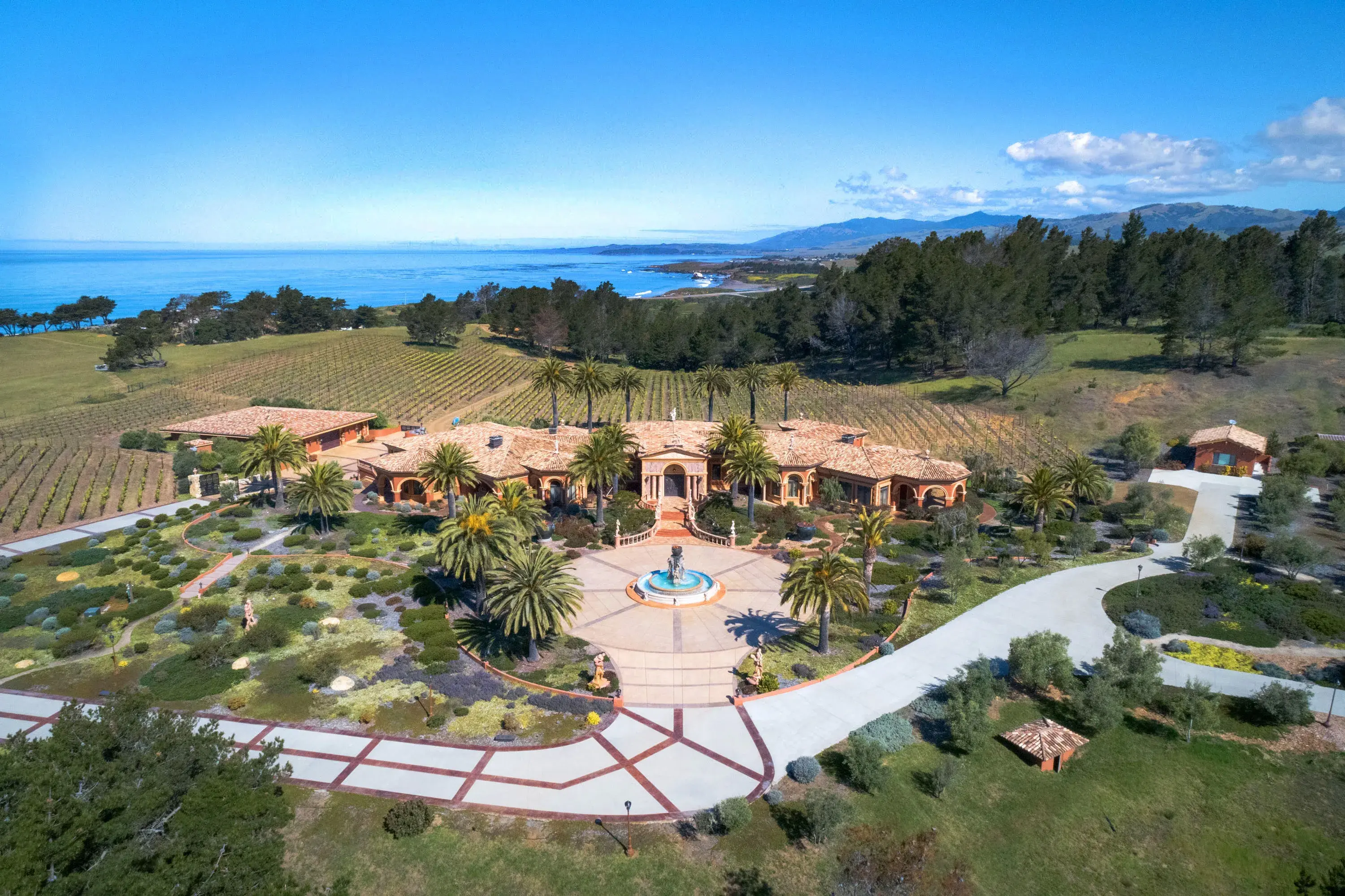 Hero image for This private, 80-acre coastal retreat offers sophisticated amenities, two entertainment pavilions, and vast ocean views.