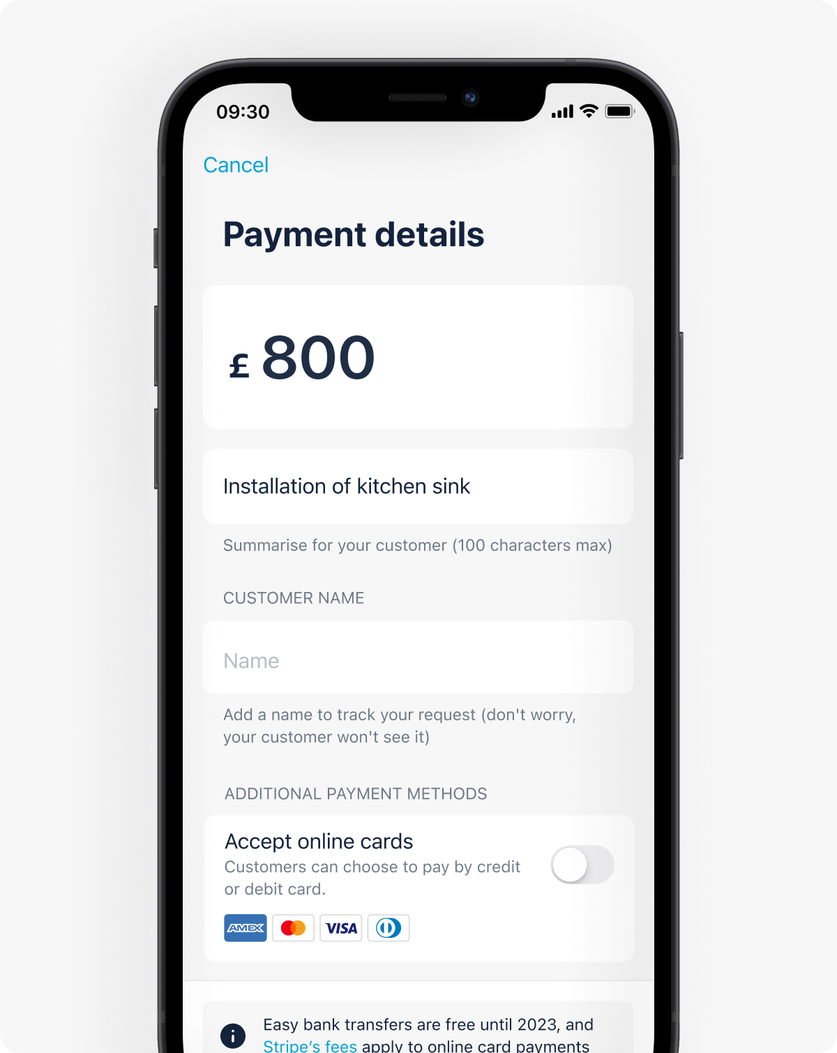 Create Payment link