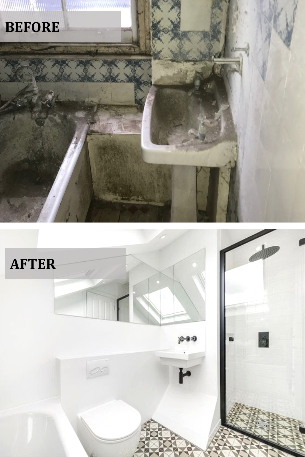 Before bathroom