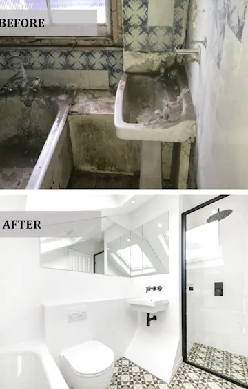 Before bathroom