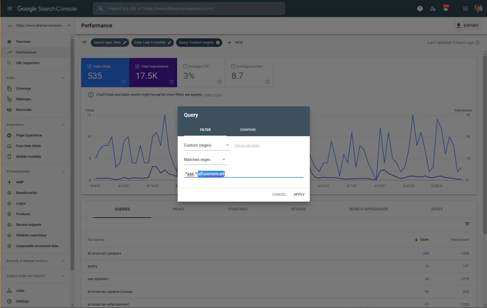 Filter Data