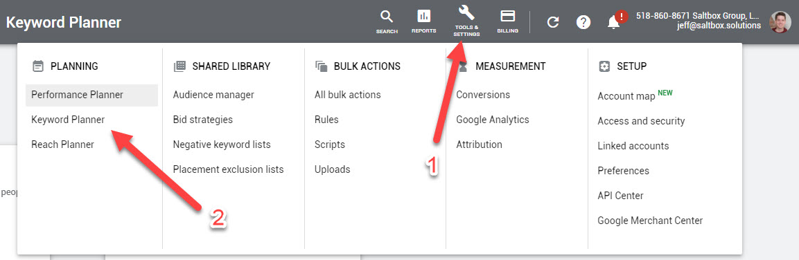 finding-the-keyword-planner