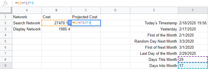 Calculating-projected-ad-spend-in-Google-Sheets