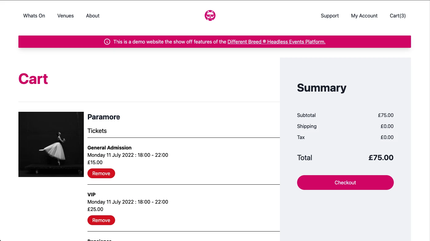 Cart API Screenshot