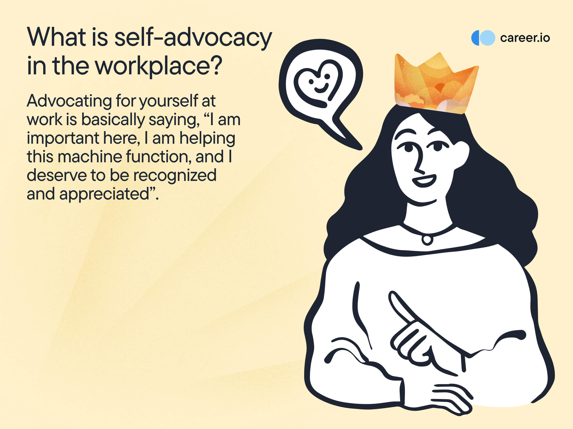 What is self-advocacy in the workplace?