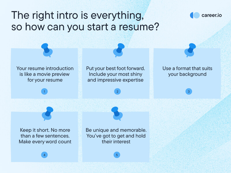 alt="how to start a resume"