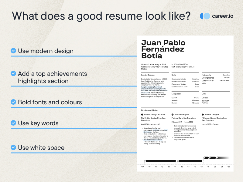 alt="What does a good resume look like in 2025"