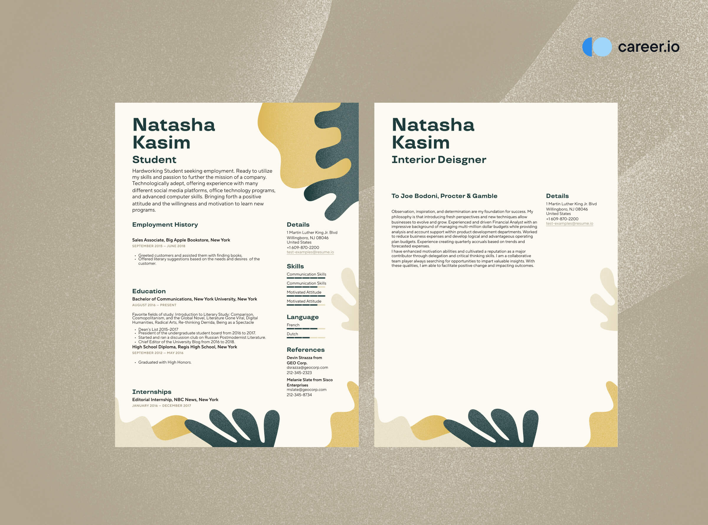 Resume & cover letter - image