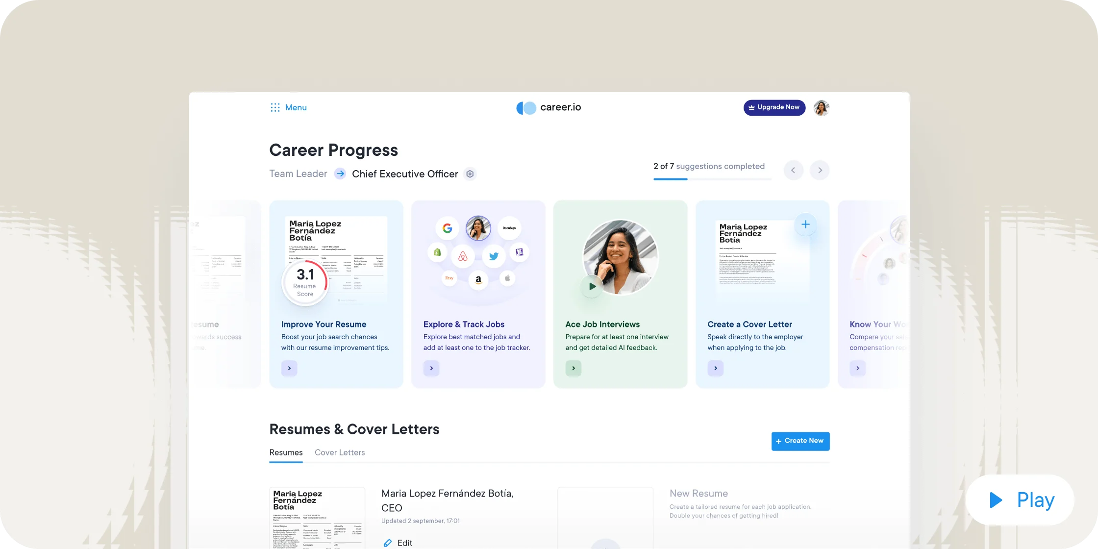 Career.io Membership Options