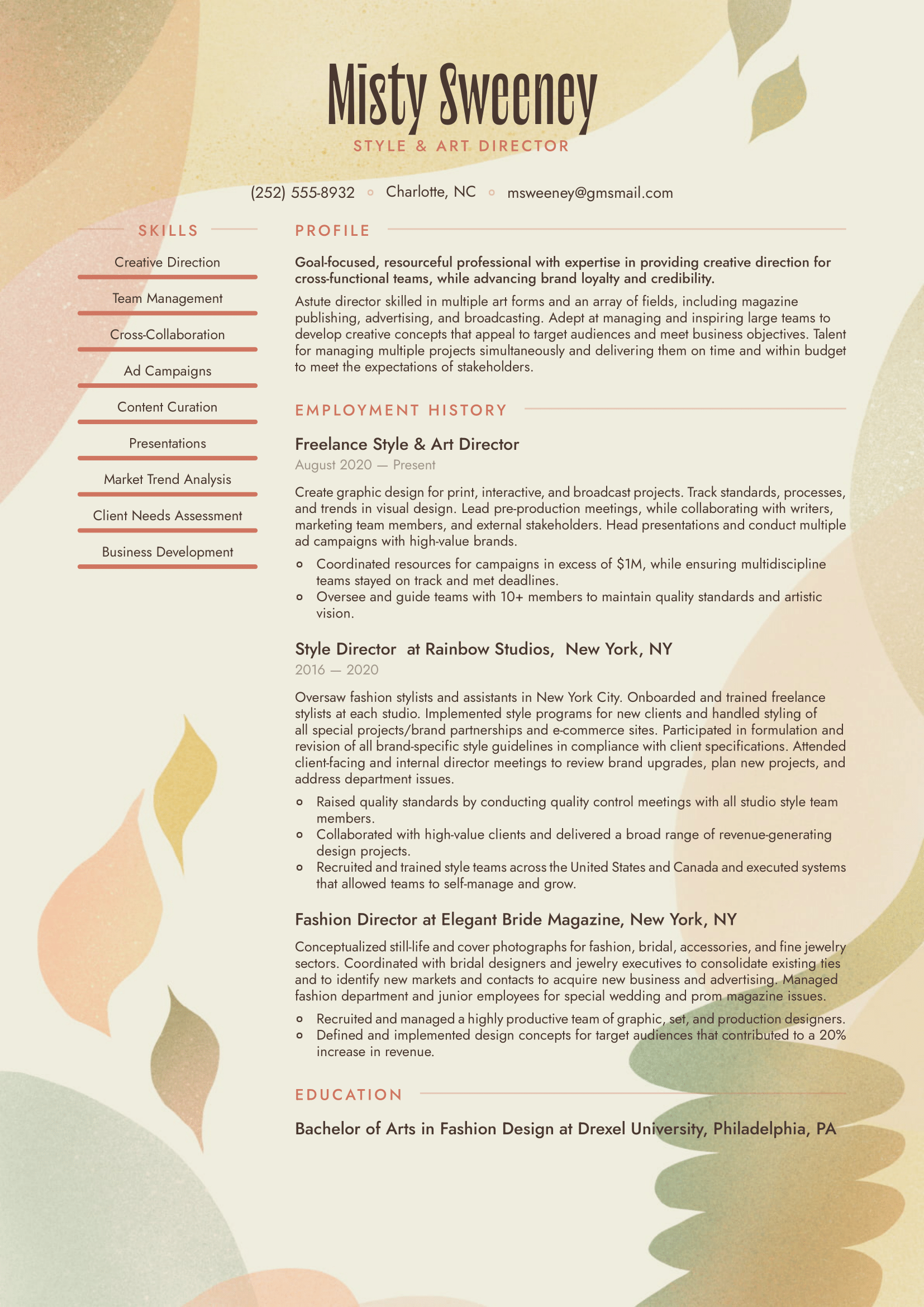 Freelance Resume Example and Writing Guide