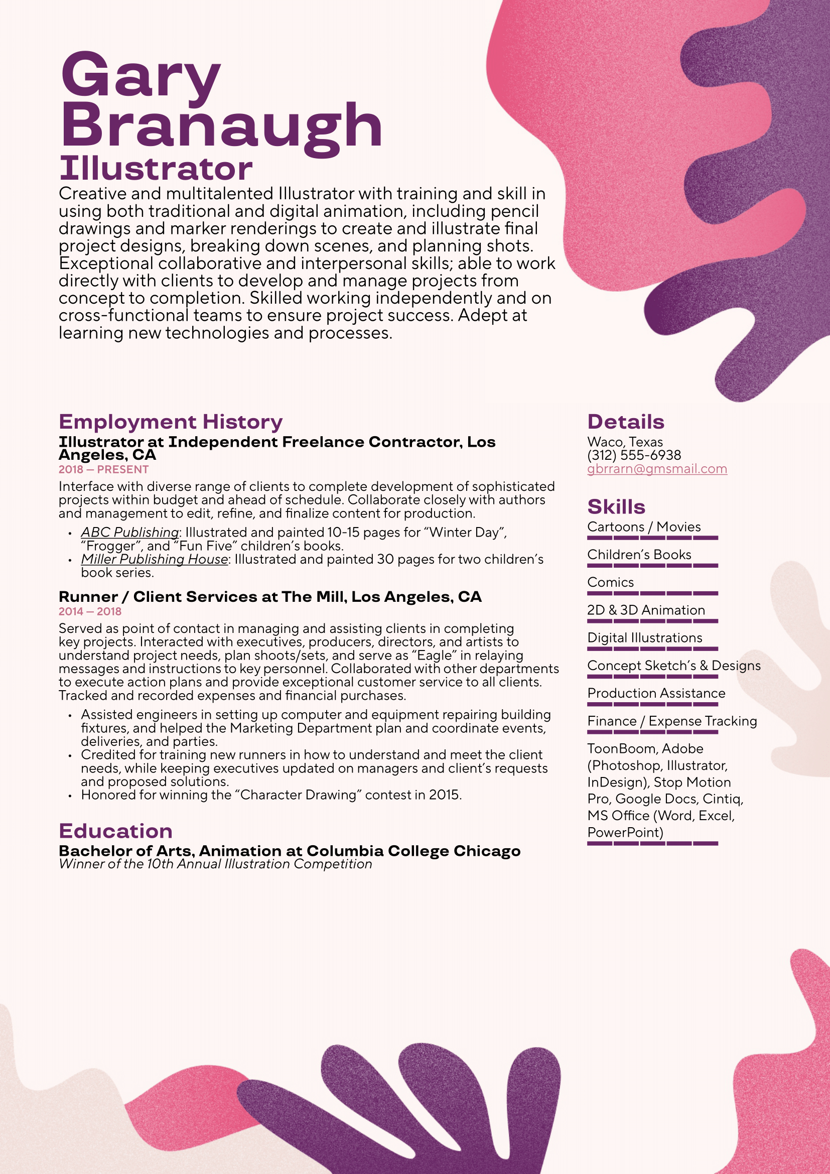 Illustrator Resume Example & Writing Guide