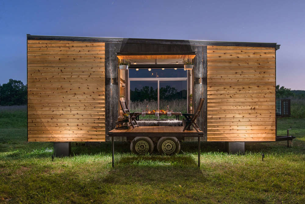 exterior-night-the-alpha-tiny-home-by-new-frontier-tiny-homes