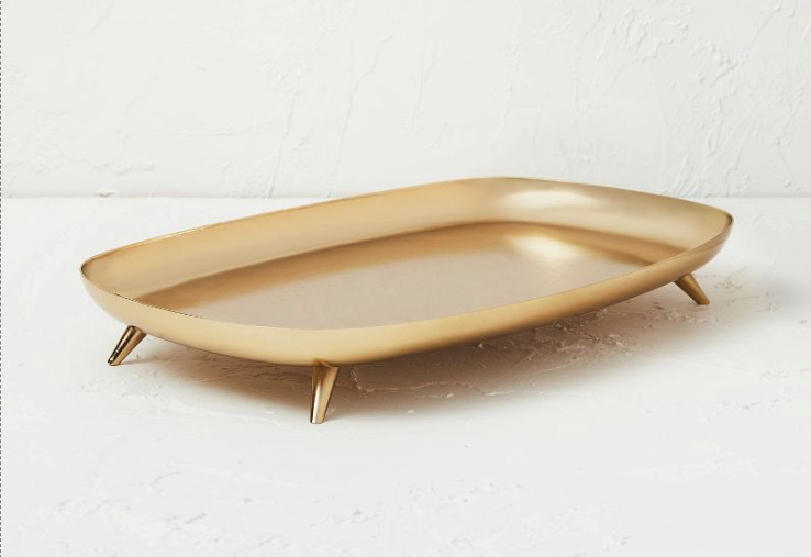 Footed Brass Tray
