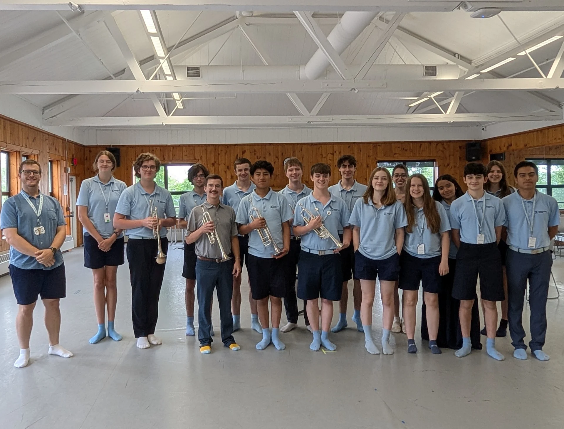 Robbie with the Interlochen high schoolers