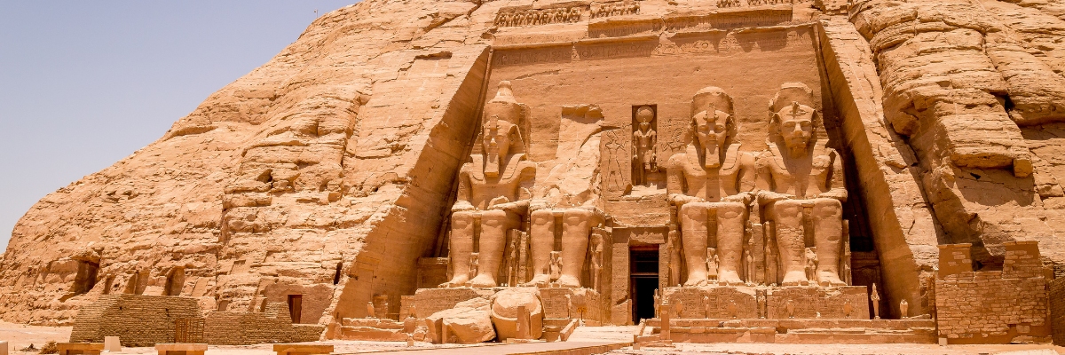The Great Temple of Ramesses II in Abu Simbel, Egypt