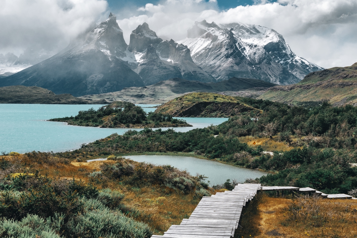 Trail in Torres del Paine, Chile