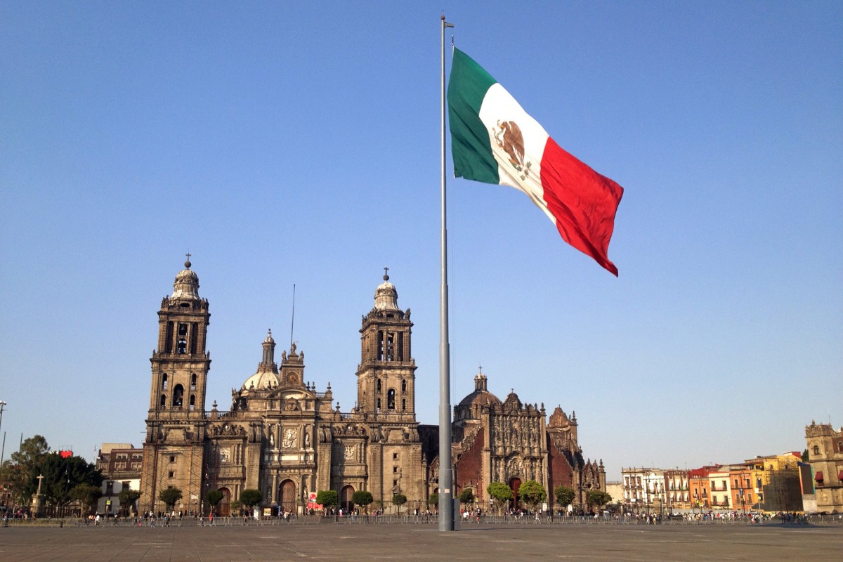 Zocalo Plaza in Mexico City Ciudad de Mexico