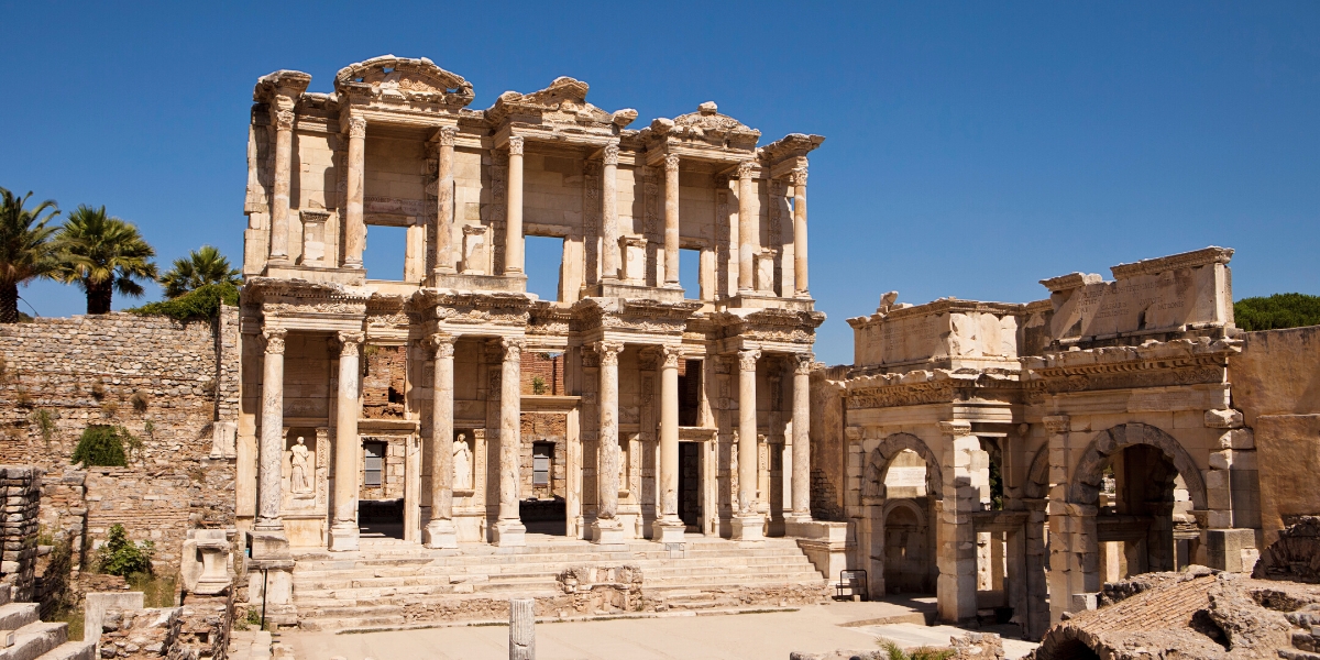 Library of Celsus in Ephesus ancient city of Turkey