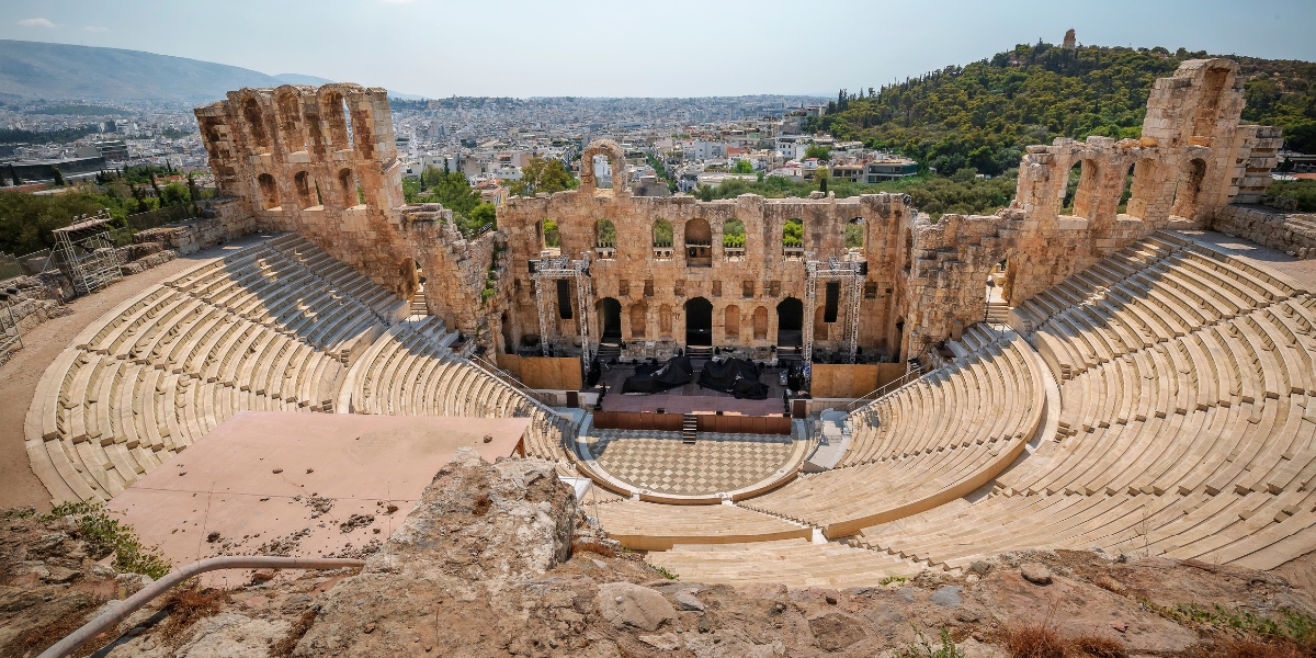 Odeon of Herodes Atticus Roman theatre in Athens, Greece