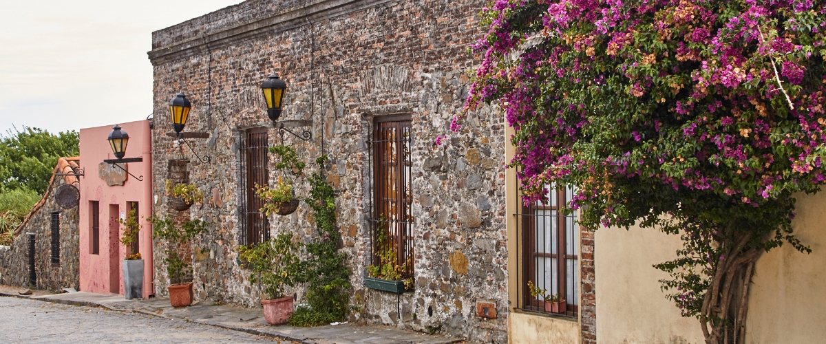 Stone colonial buildings of UNESCO Site Colonia del Sacramento, Uruguay