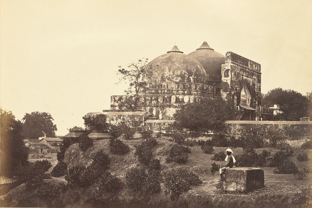 Babri Masjid, or Babri Mosque, in Ayodhya before demolished, 1863–1887