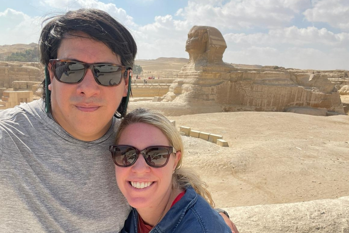 Riva Bacquet and partner with Great Sphinx Egypt