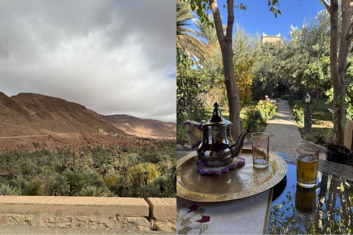 Hiking through the sand dunes and enjoying Morocco’s mint tea (Photo: Cassius Lawrence-Jones). 