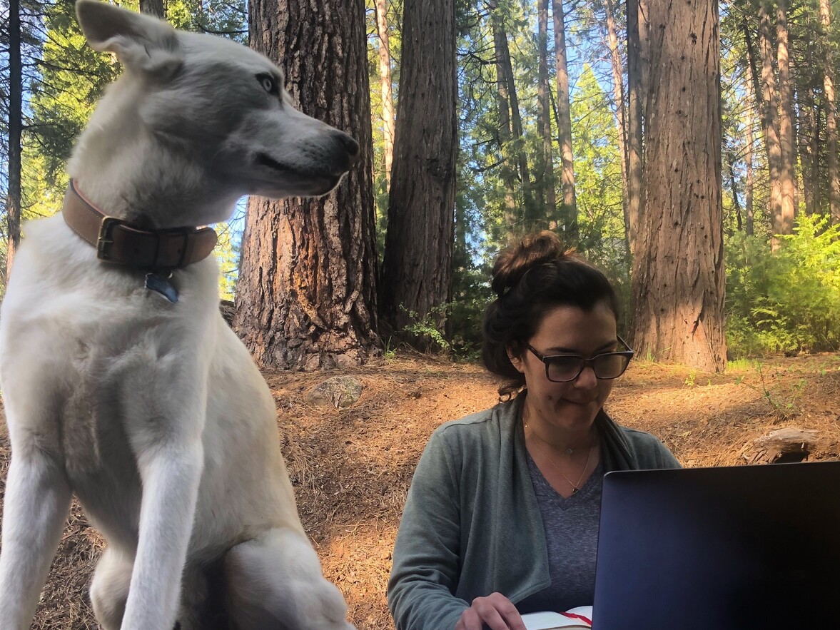 Shaina in her California office