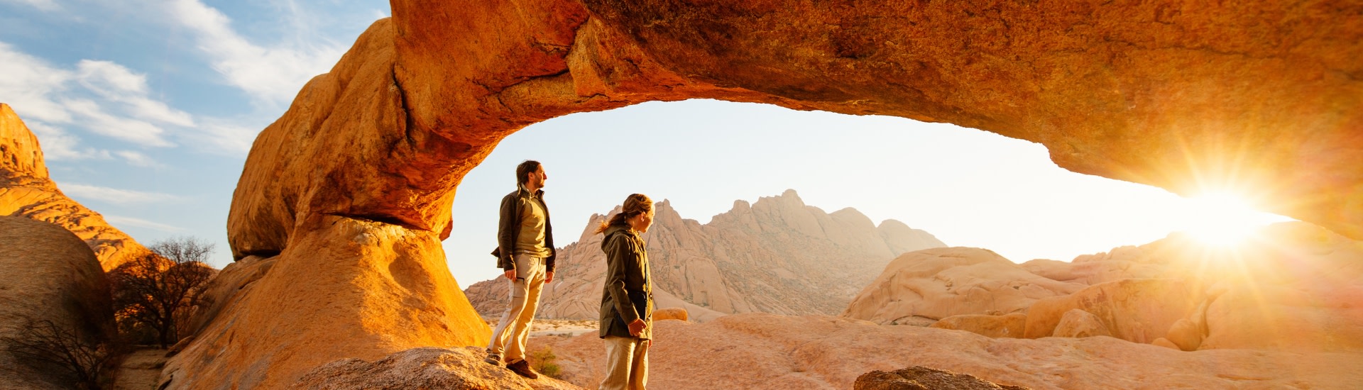 Family in Spitzkoppe Namibia