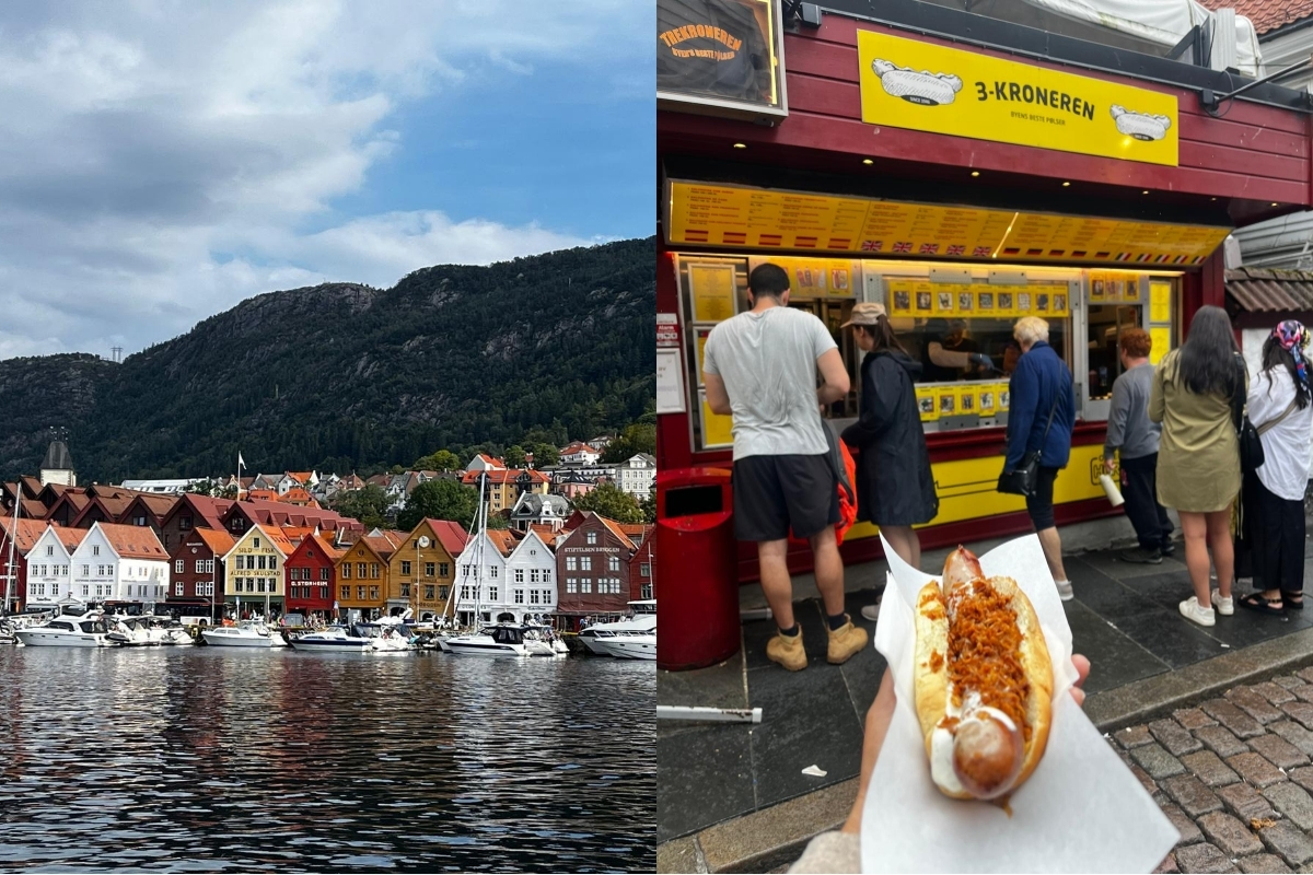 The UNESCO World Heritage Site of Bryggen and exploring the rest of the city of Bergen (Renata Ferreira). 