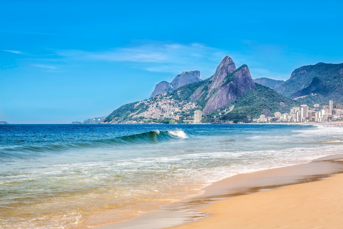 Ipanema Beach in Rio de Janeiro, Brazil
