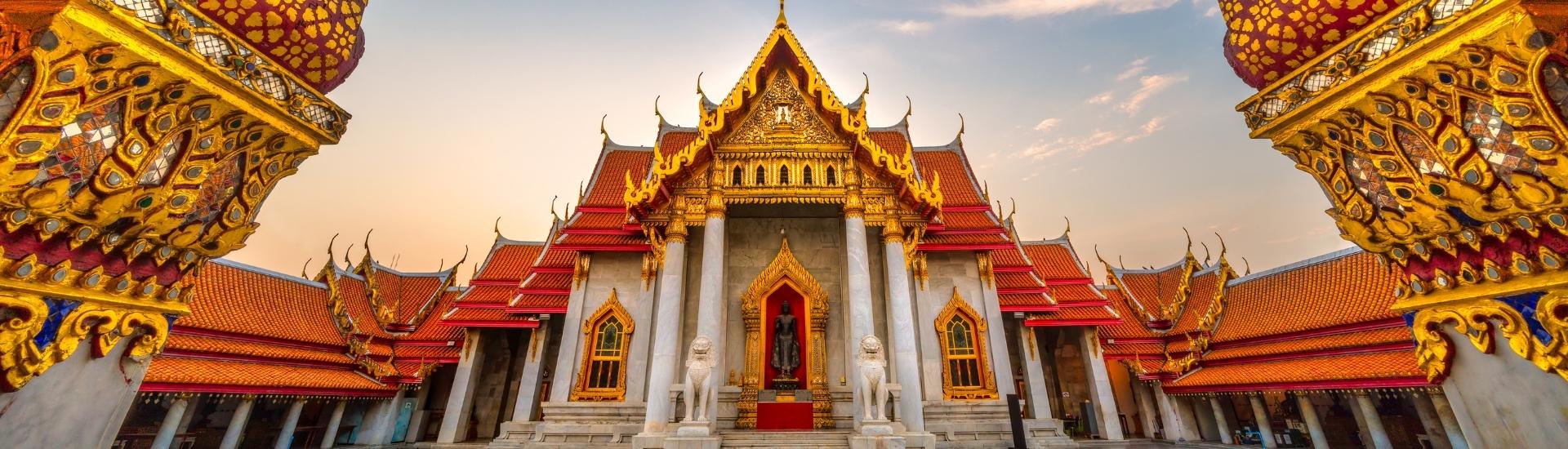 Marble Temple (Wat Benchamabophit Dusitwanaram) in Bangkok, Thailand