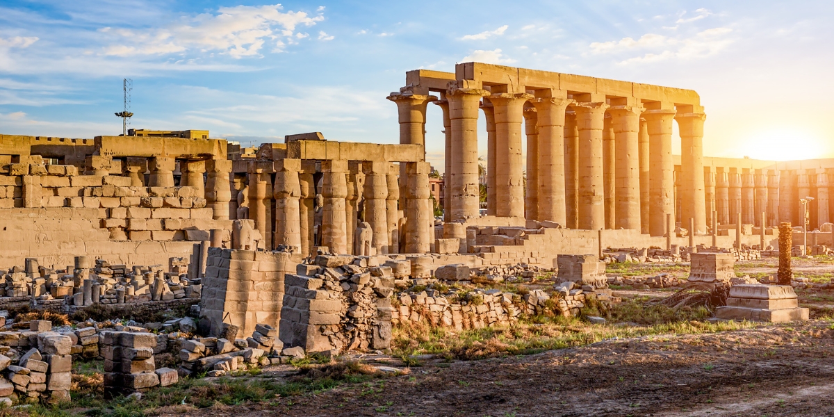 Karnak Temple ruins in Luxor, Egypt