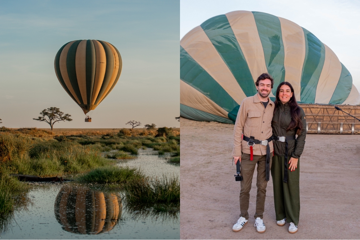 Spending the day doing a hot air balloon safari (Photo: Stephanie Mifflin). 