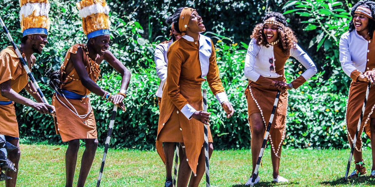 Kikuyu people dancing and singing in Kenya