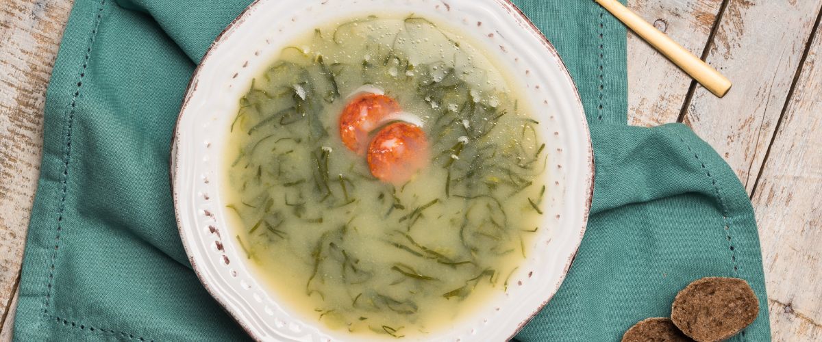 Caldo Verde soup, Portuguese dish cuisine
