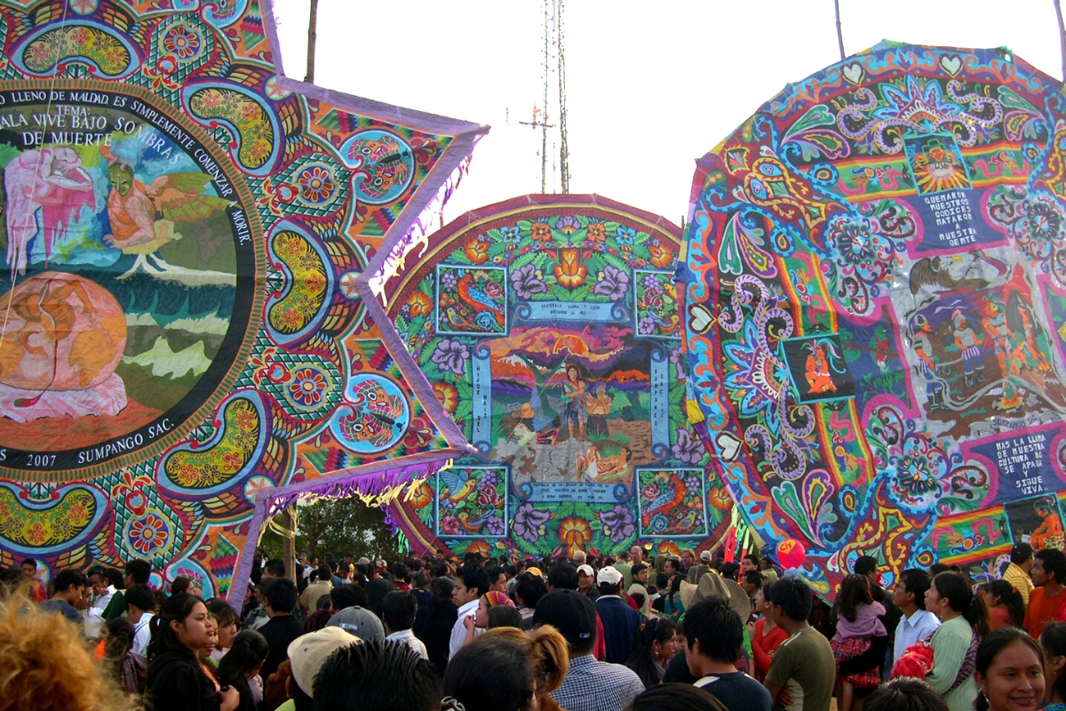 Giant Kite Festival in Sumpango, Guatemala
