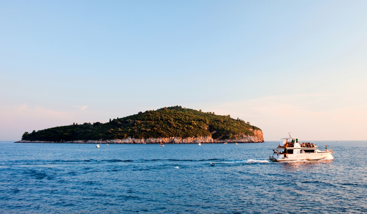 Lokrum Island in the Adriatic Sea off the coast of Croatia