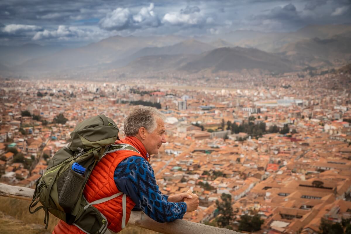 SA Expeditions hiker at Cusco, Peru