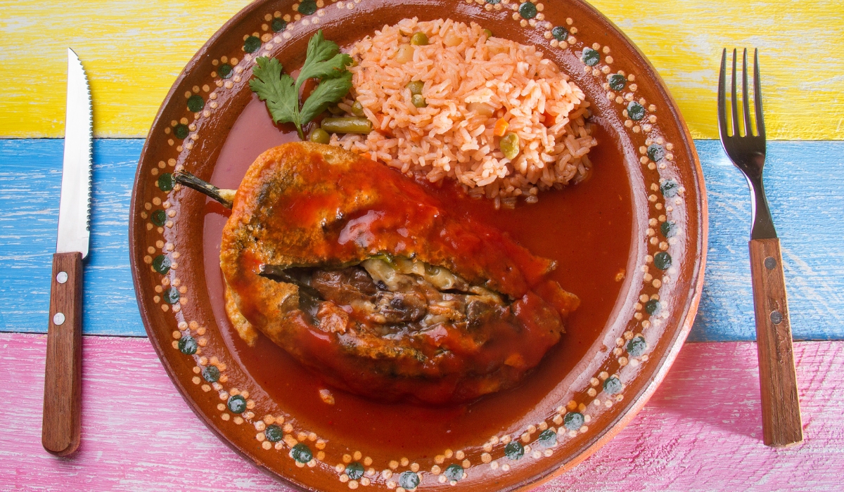 Chile relleno dish, Guatemala cuisine