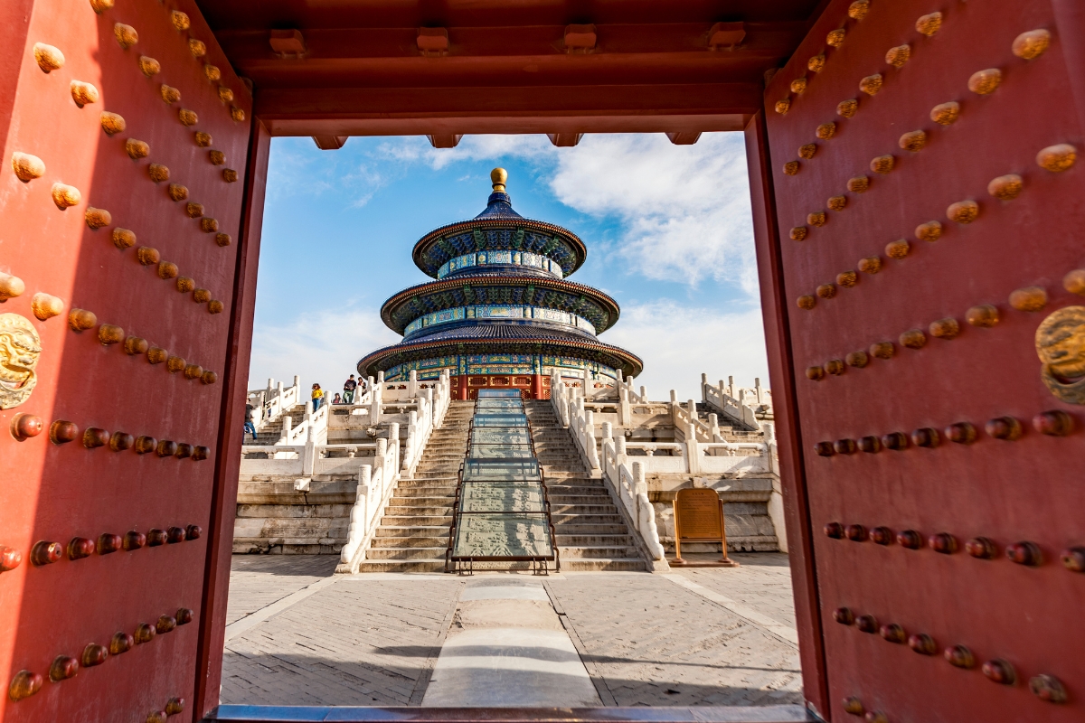 The Temple of Heaven in Beijing, China. 