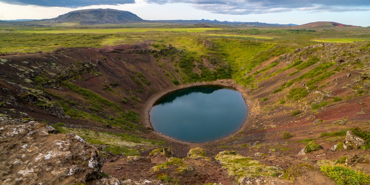 Kerið Crater on the Golden Circle in Iceland